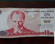 Bancnotă 10 Lire turcești 1970