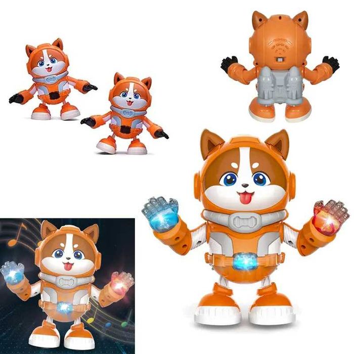 Танцуващо зайче и коте  с музика и светлина