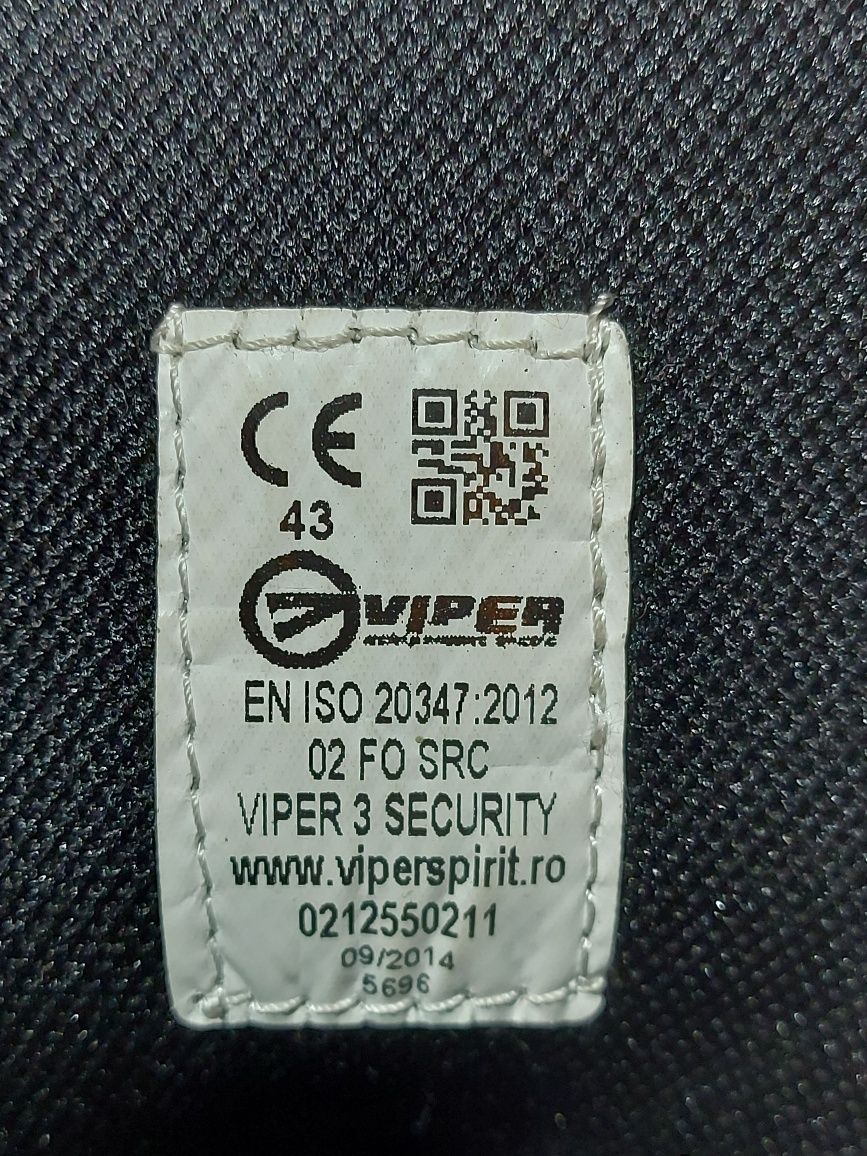 Bocanci Armata 43 Viper Security 3 Piele antistatici rezistenti ulei