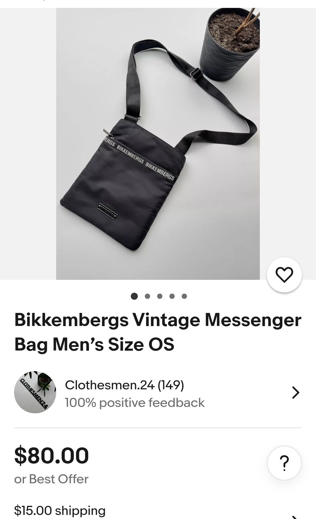 Bikkembergs кожена чантичка - 49 лв