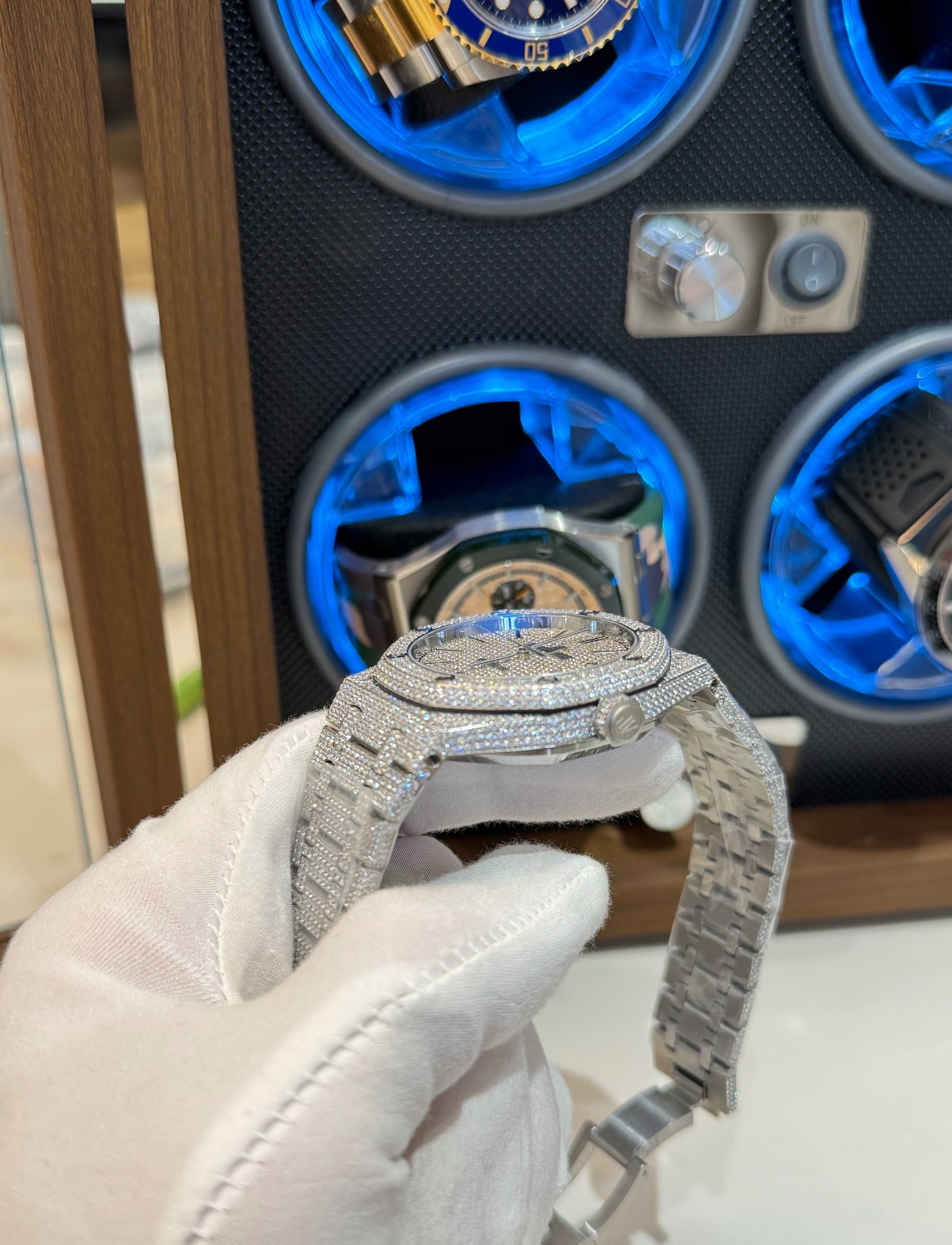 Audemars Piguet Royal oak icedout сребро