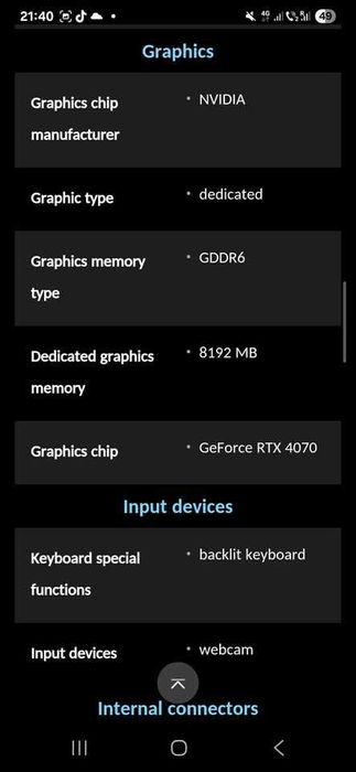 HP OMEN 16-u1077ng 9P3A3EA Gaming laptop