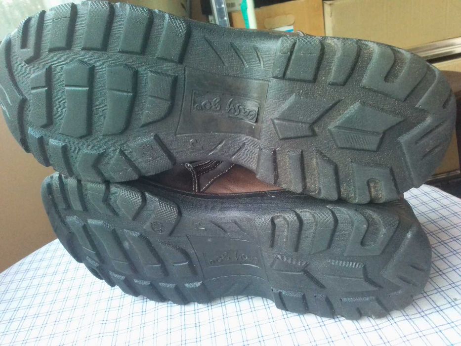 Мъжки кожени зимни обувки