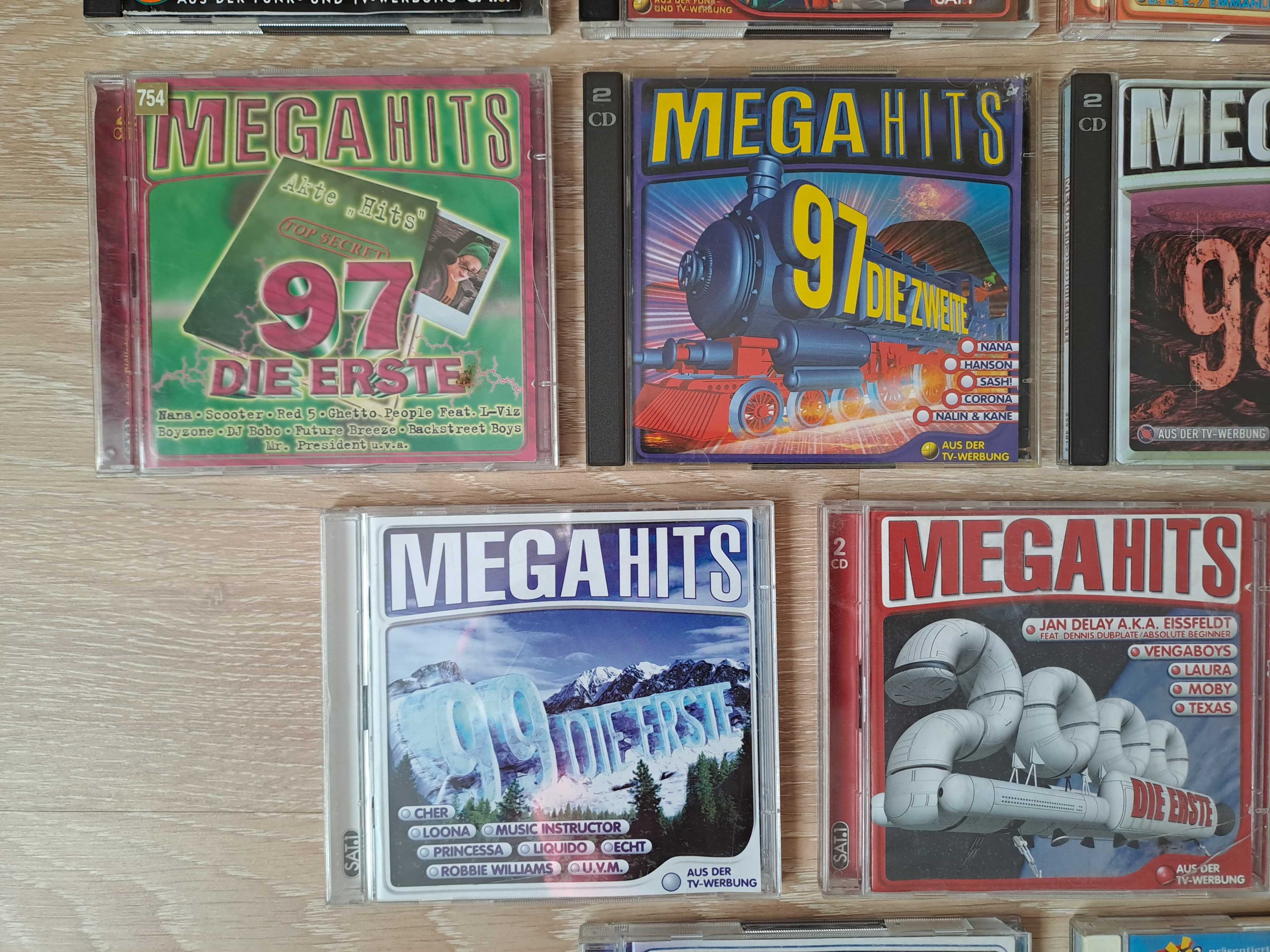 Colectie 12 CD originale-selectii Mega Hits-muz. Eurodance-exclusiv'90