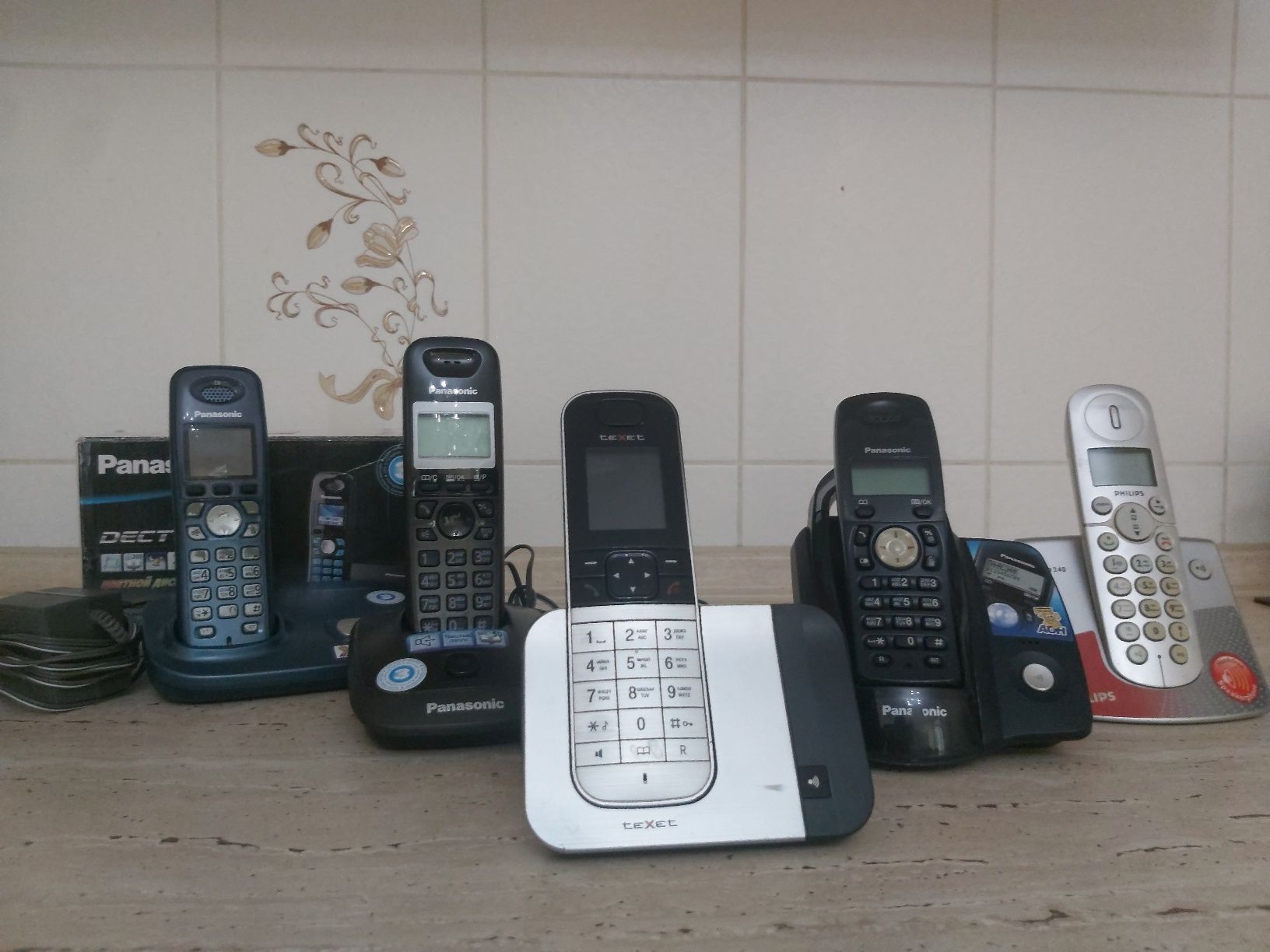 Радиотелефоны Texet Panasonic Philips