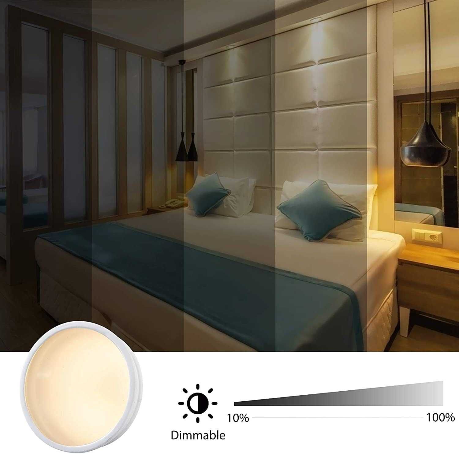 НОВИ! LED лунички за вграждане 5W, Димируеми, 5 бр/к-кт