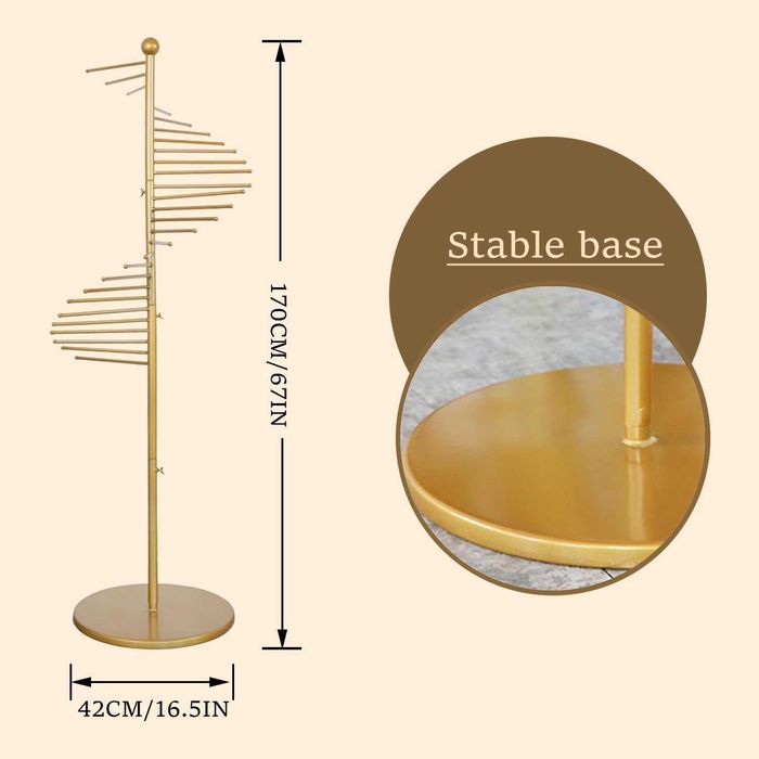спиральная напольная стойка (вешалка) для шарфов