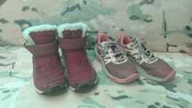Продавам детски обувки Salomon и Jack Wolfskin