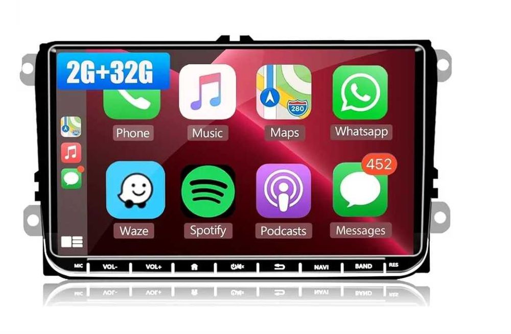 Navigatie Carplay 2GB Golf 5 6,Passat B6 B7,Touran,Skoda,Seat NOUA