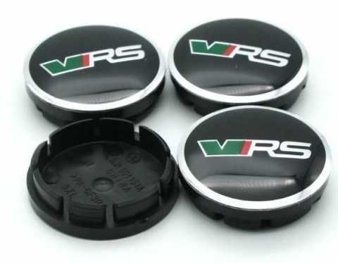 Set 4 Embleme Capace Roti Sigle Jante Aliaj SKODA 56mm / 60mm / 65mm