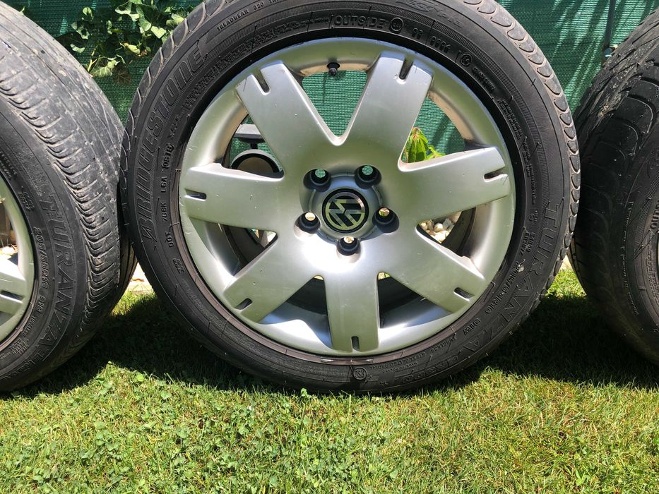 Jante OEM VW R16 + anvelope Bridgestone Turanza Runflat