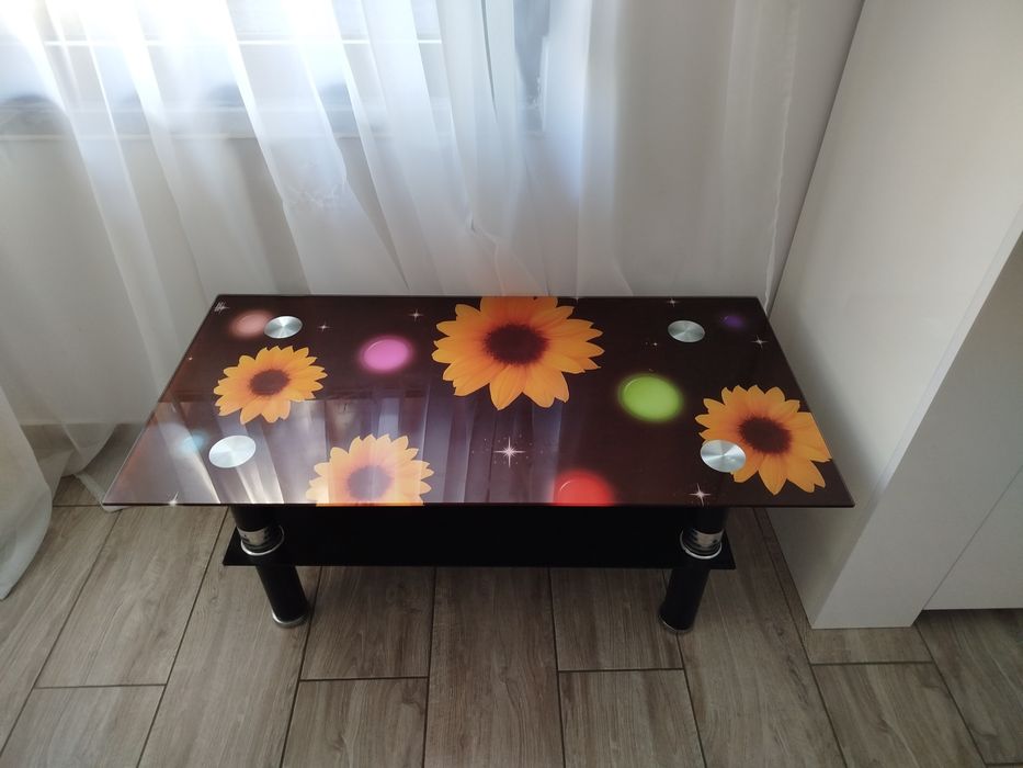 Măsuță cafea din sticla securizata