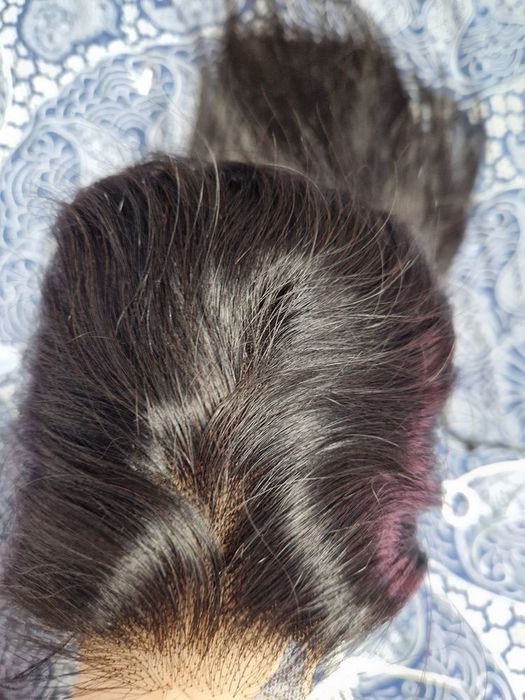 Peruca par natural 100% uman bruneta cupa M mica NOUA