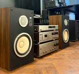 Sistem audio vintage Yamaha AX-450 Hi-Fi + boxe Sansui S-33