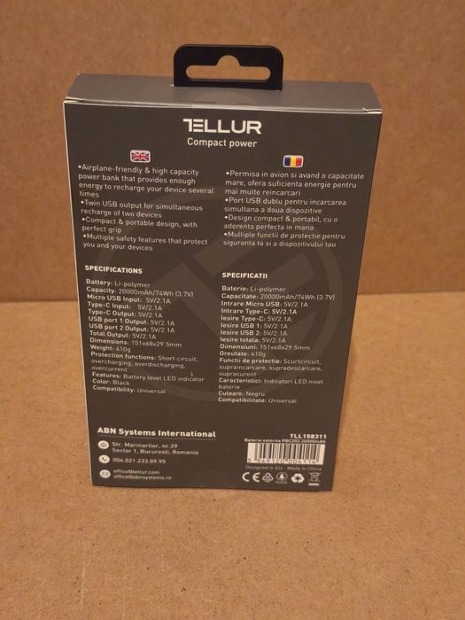 Baterie externa Tellur
