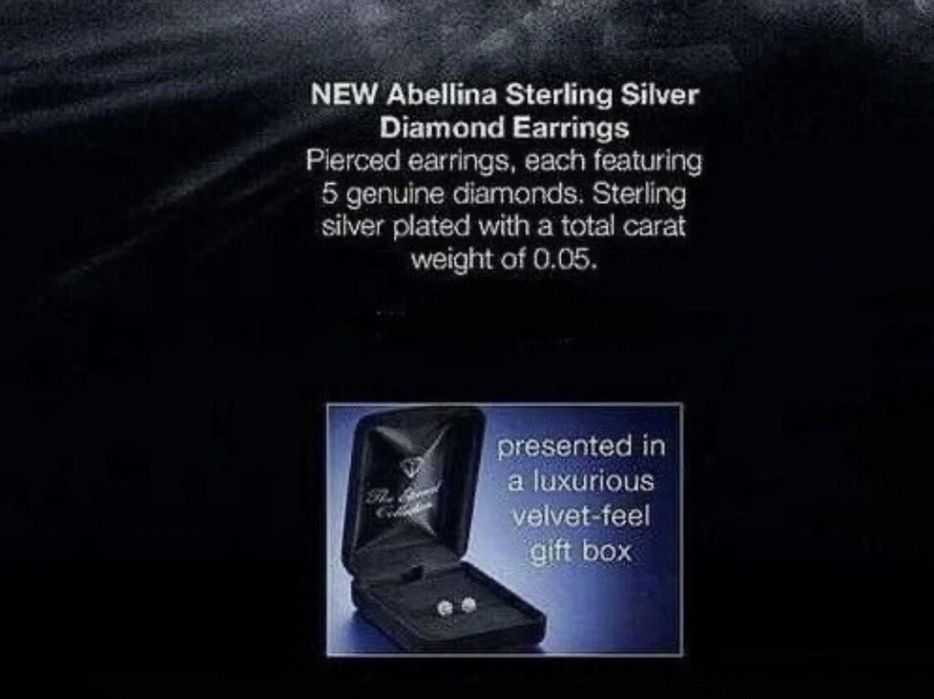 Cercei cu Diamante Abbelina, Argint Sterling 925