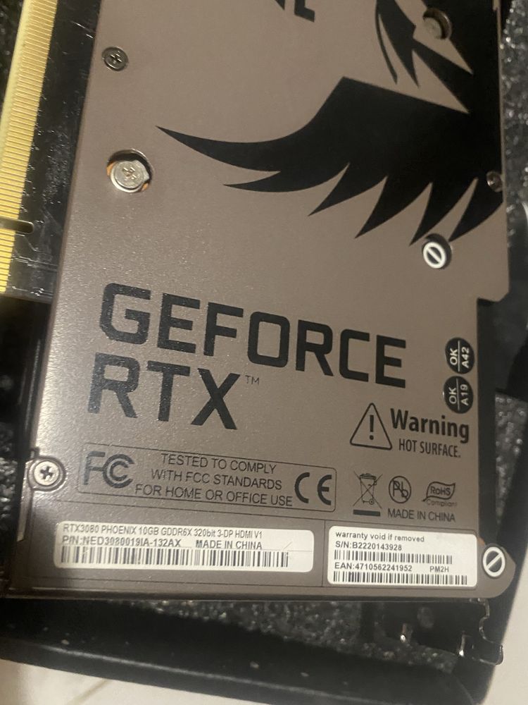 Geforce RTX Phoenix 10GB GDDR6, Видео карти.