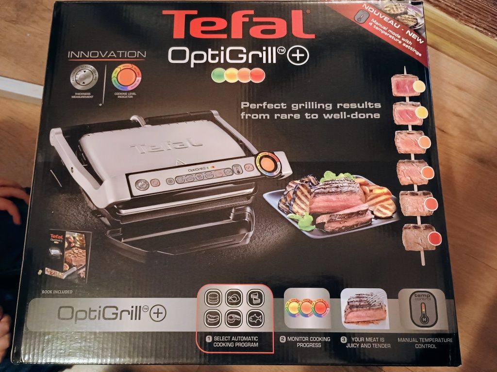 Grill electric Tefal Optigrill Plus, nou