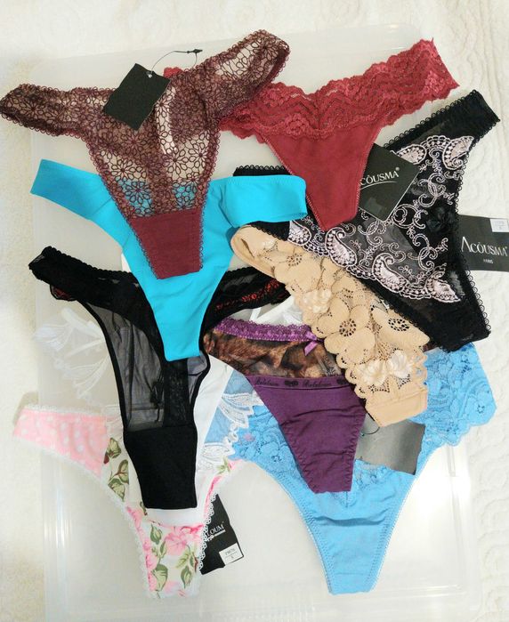 Chiloți tanga vintage outlet S/M/L/XL minim 20 buc