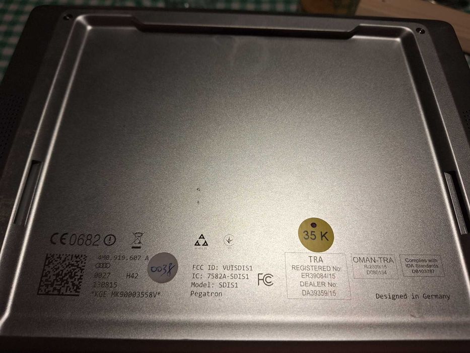 Audi Q7 Q5 A8 A7 A6 A5 Original Tablet 4M Entertainment Tablet Display