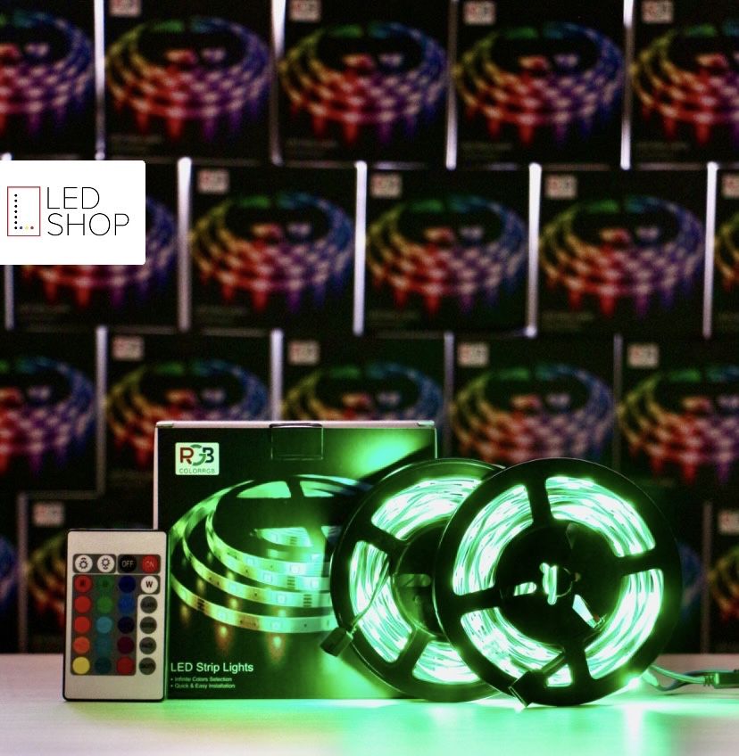 OFERTA! Kit Banda LED RGB 12 Metri + Controller + Telecomanda LED 5050