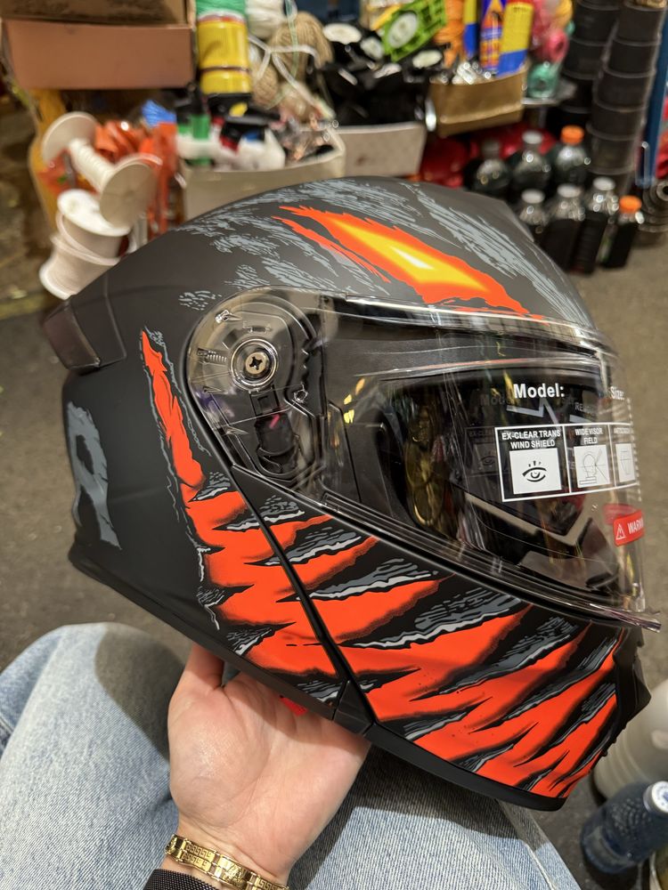 Casca moto scuter flip-up mărimea S M  L XL XXL