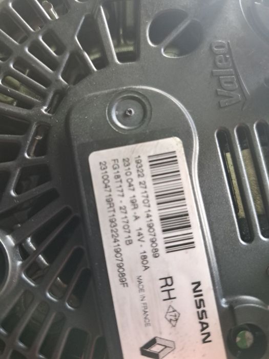Alternator Dacia Mercedes Renault Nissan 1.5 Blue DCI  180A