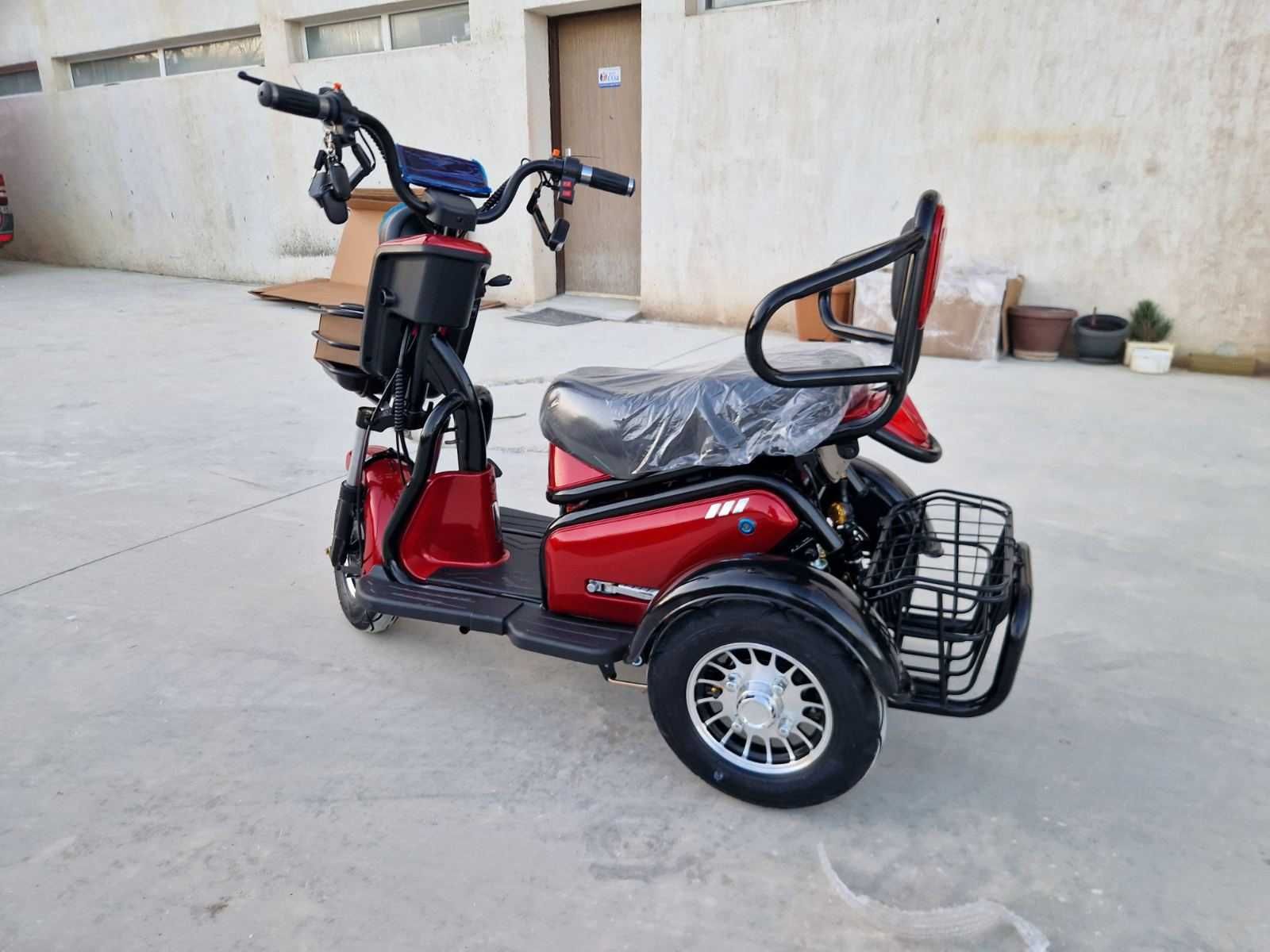 -23%REDUS! Triciclu electric 2 locuri full options/ livrare acasa NOU