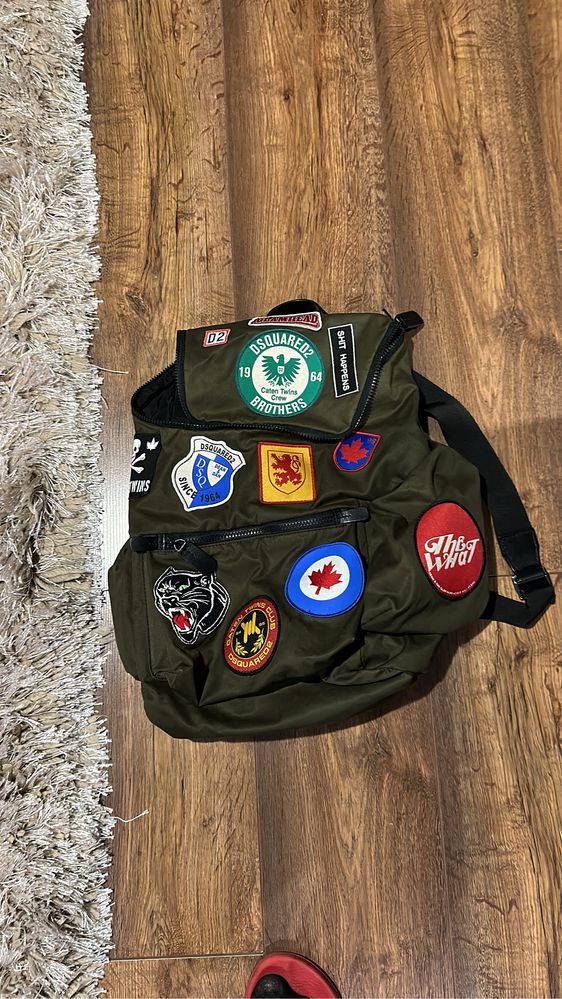 Dsquared 2 Hiro multi patches fabric backpack раница