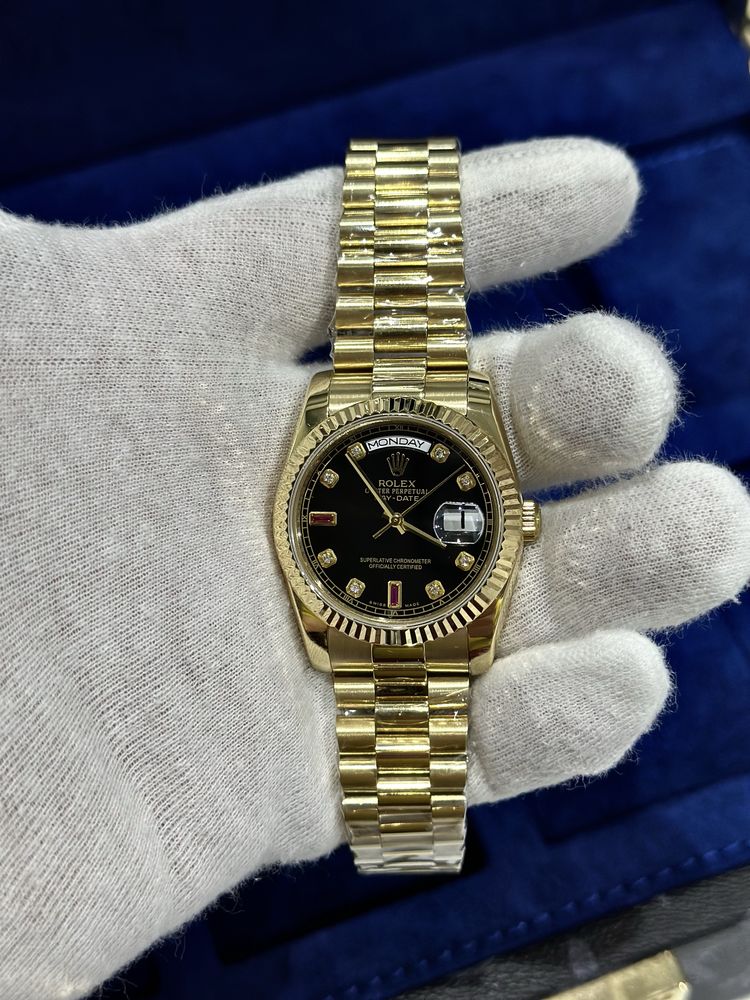 Rolex daydate black dial 36 mm