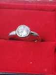 AG93,inel argint 925,nou/marcat, ideal logodna, zirconiu alb,superb