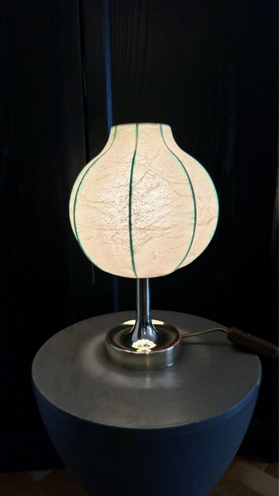 Lampa de masa Cocoon de Alfred Wauer pt Goldkant veche vintage