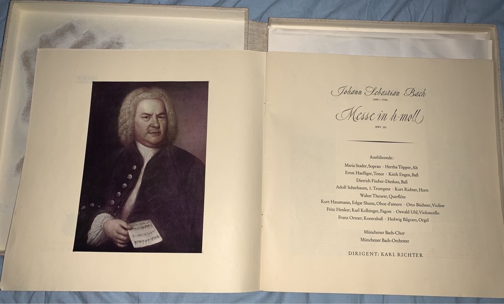 disc vinyl Bach (Archiv Produktion)
