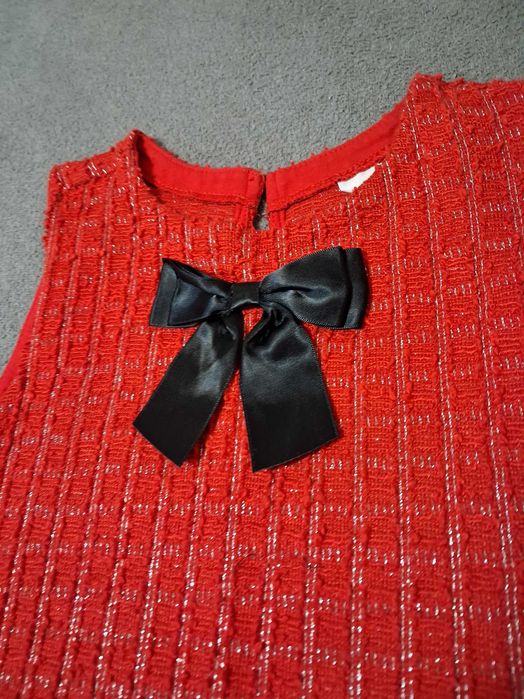 Rochita rosie tricotata H&M masura 128