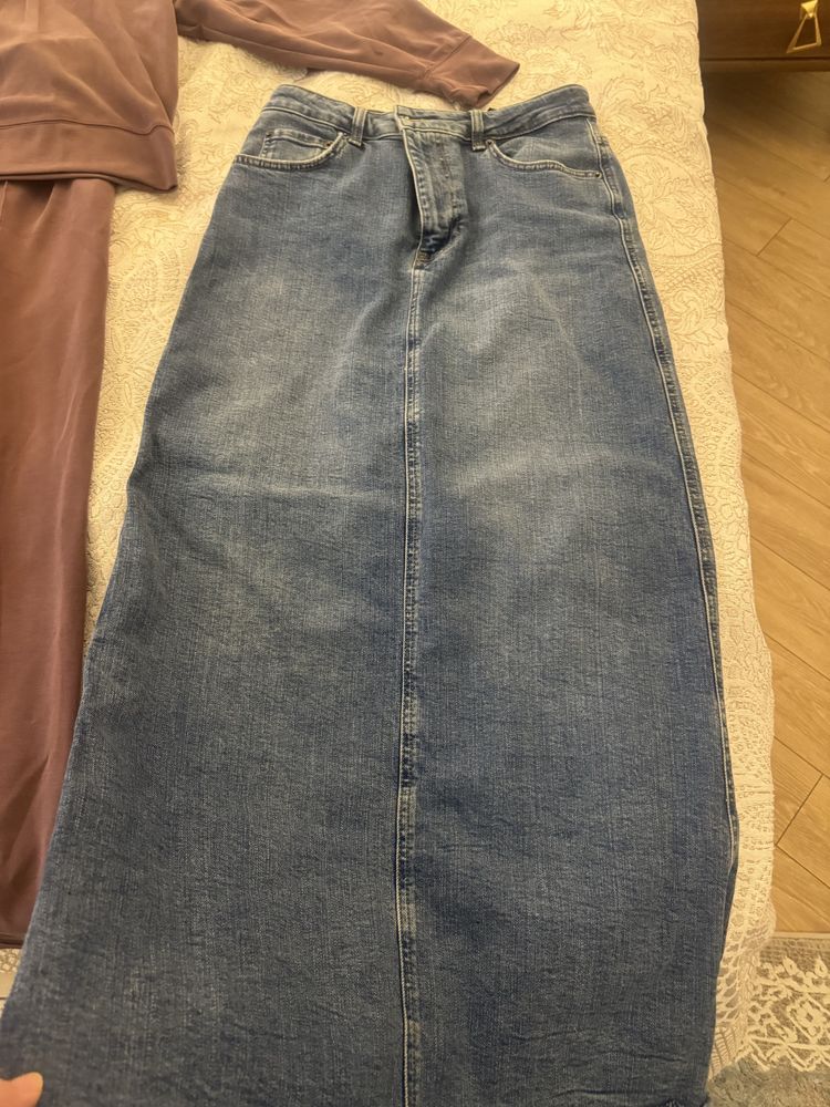 джинсовая юбка zara