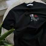Tricou Bumbac Gros Negru Off Premium