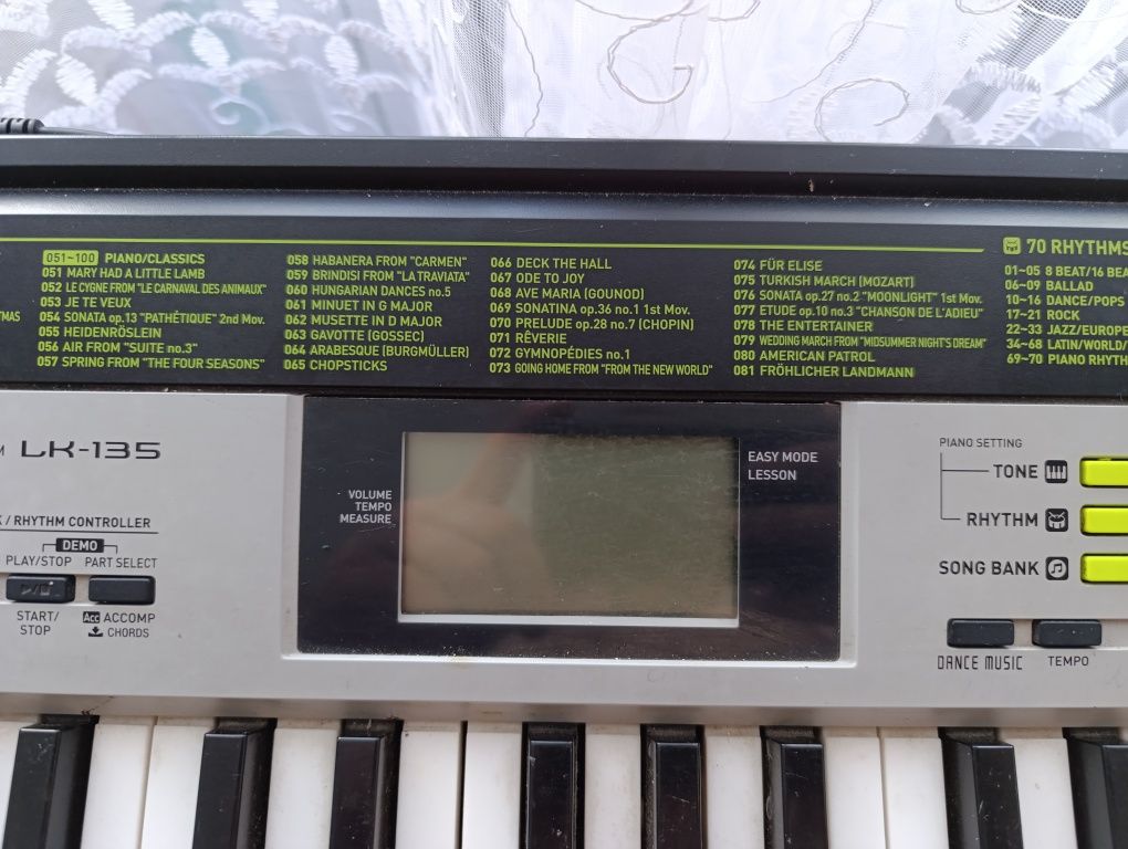 Синтезатор casio lk135