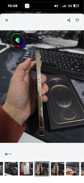 iPhone 12 pro max 256 gb gold