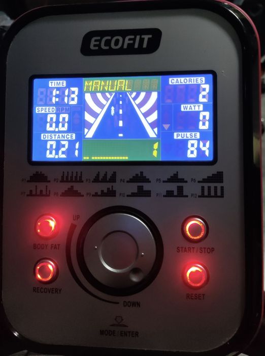 Bicicleta eliptica EcoFit 2601P aproape noua volanta 10kg 32 trepte