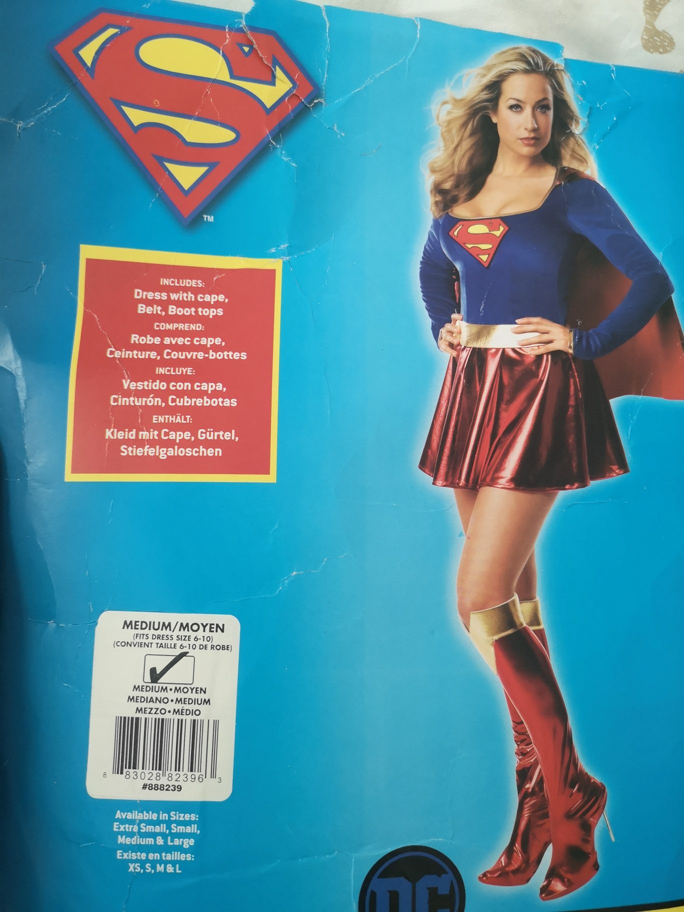 Costum nepurtat Super Girl/SUPER WOMAN/Halloween