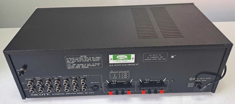 Scott 410A Integrated Amplifier Wu metre ace