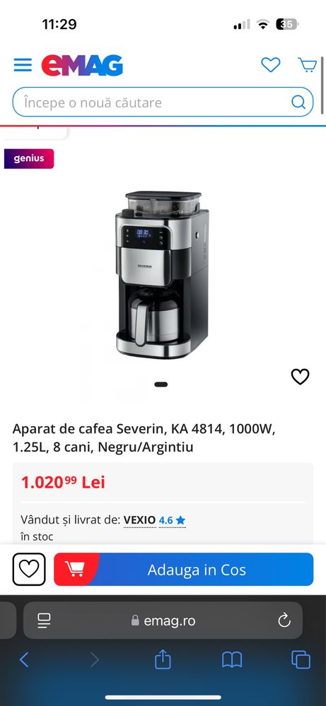 Aparat de cafea Severin
