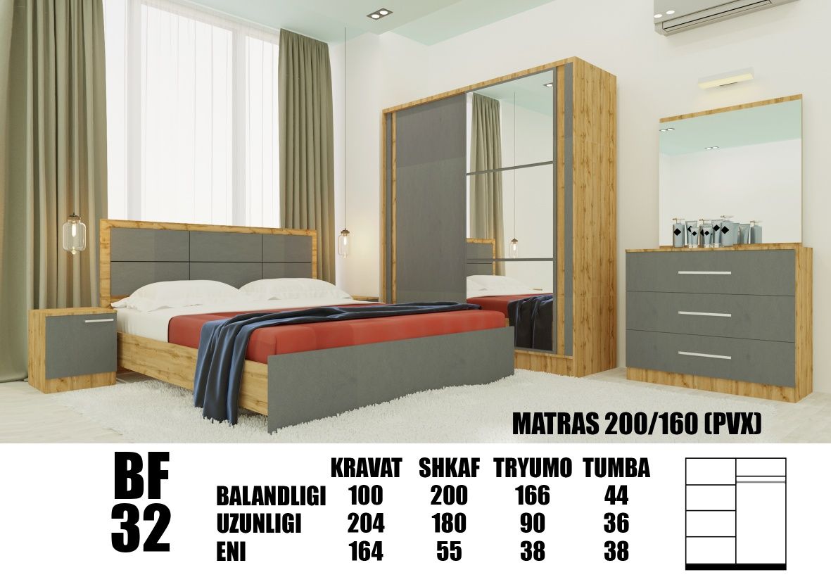 Spalni kaplekt bez matras