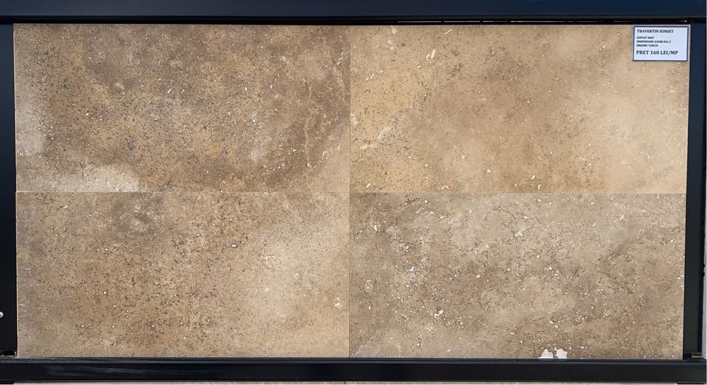 Travertin 61x30.5x1.2 chituit, mat.