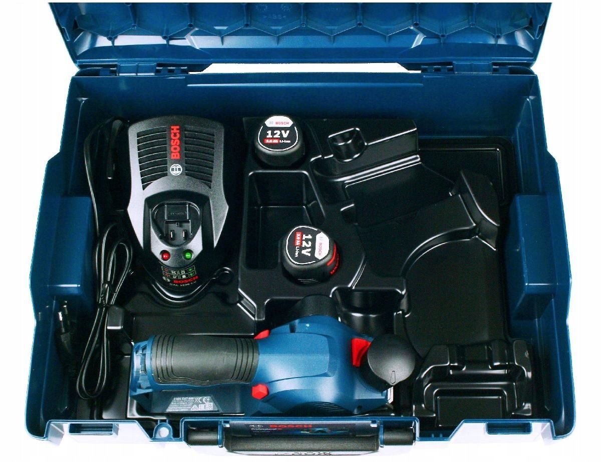 Аккумуляторный рубанок Bosch GHO 12V-20 pto + 2х3,0 AH.