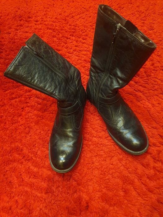 Cizme barbati 43 biker calarie piele naturala OTTER