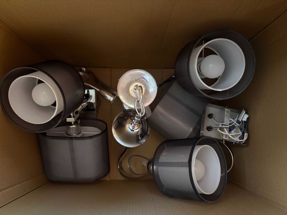 Лампи и лампиони в еднакъв стил - комплект за 1-2 стаи