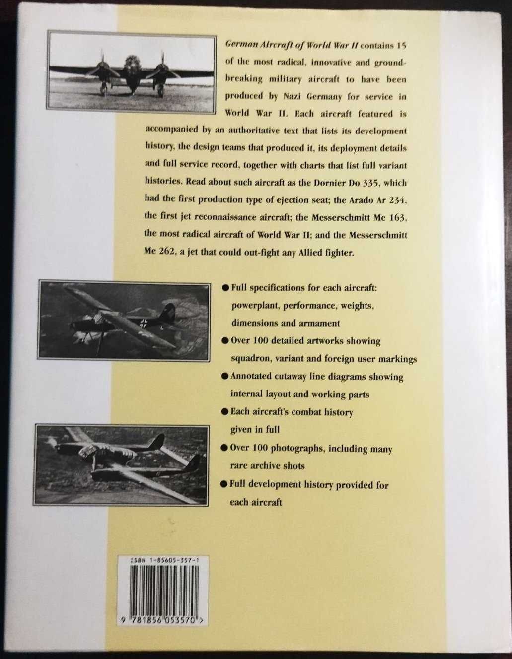 книга Самолёты Германии Второй Мировой Войны авиационный справочник