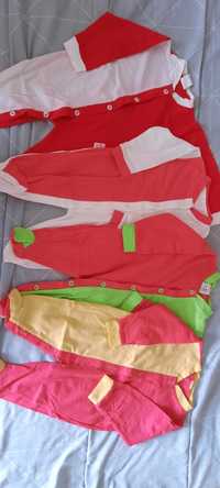 Lot 4 salopete pijamale unisex 0-3 luni