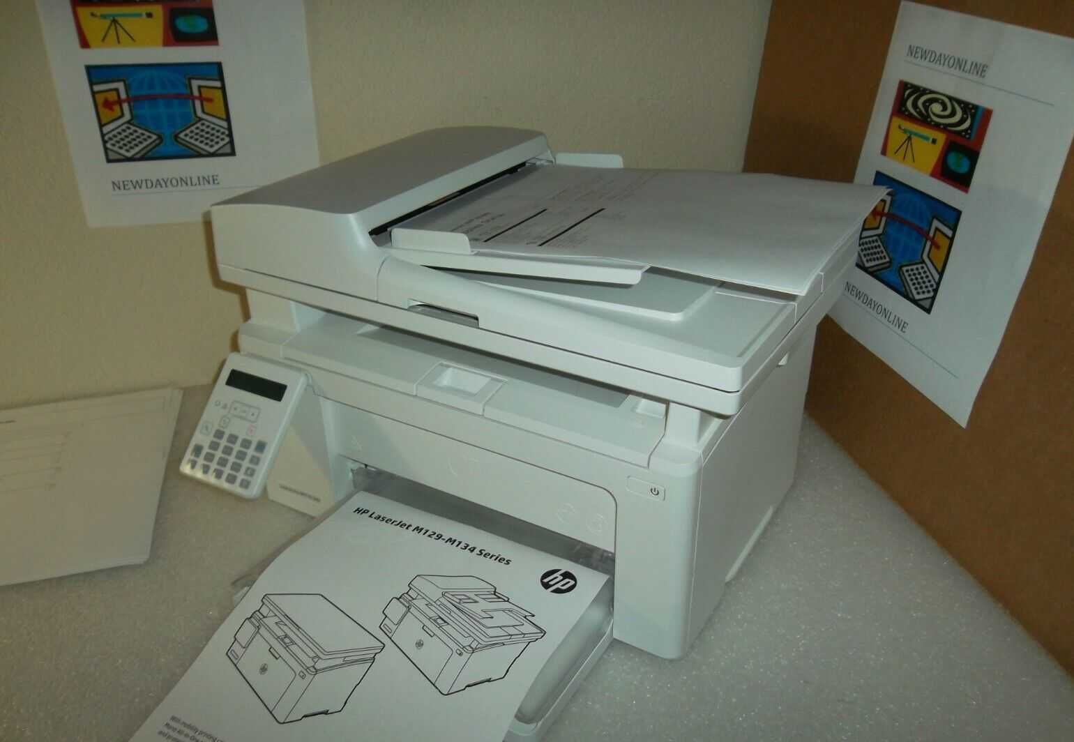 Сетевой Лазерный МФУ принтер HP M130fn с автоподатчиком сканера